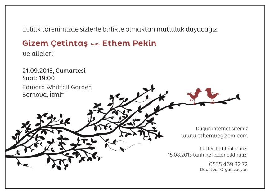 letterpress davetiye